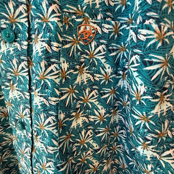 Ariat Men’s Button Down Shirt Size Large Western Cowboy - Picture 6 of 8